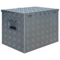 ALUMINIOWA SKRZYNIA NARZĘDZIOWA NA DYSZEL PRZYCZEPKI Z ZAMKIEM 61X43X45,5CM