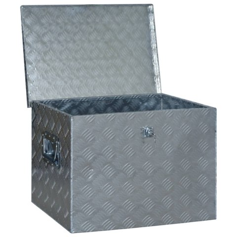 ALUMINIOWA SKRZYNIA NARZĘDZIOWA NA DYSZEL PRZYCZEPKI Z ZAMKIEM 61X43X45,5CM