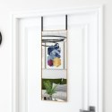 VidaXL Lustro na drzwi, złote, 30x80 cm, szkło i aluminium