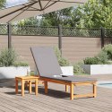 VidaXL Leżak 2 pcs Brązowy Lite Drewno Akacji
