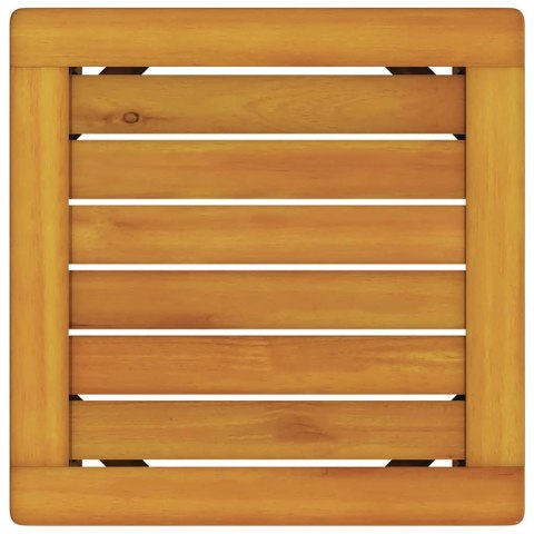 VidaXL Leżak 3 pcs Brązowy Lite Drewno Akacji