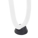 NOGI DO STOLIKA KAWOWEGO W KSZTAŁCIE SPINKI DO WŁOSÓW 4 SZT. BIAŁE 10CM STAL LITE