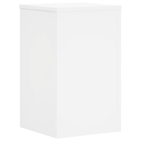 VidaXL Podstawki pod doniczki, 2 szt., białe, 30x30x50 cm