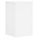 VidaXL Podstawki pod doniczki, 2 szt., białe, 30x30x50 cm