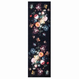 VidaXL Dywan kuchenny Czarny 300 x 60 cm Aksamit