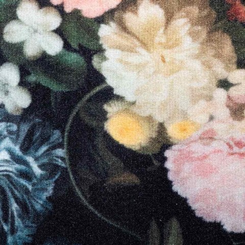 VidaXL Dywan kuchenny Czarny 300 x 60 cm Aksamit