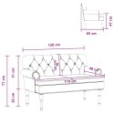 VidaXL Sofa dwuosobowa z guzikowym pikowaniem Biały 120 x 65 x 77 cm