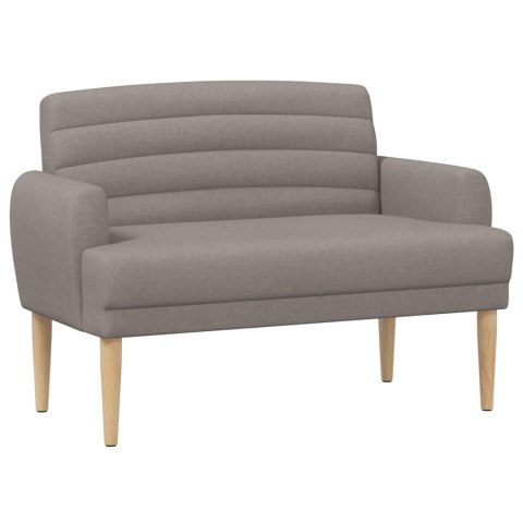VidaXL Sofa dwuosobowa z guzikowym pikowaniem Ciemnoszary tkanina