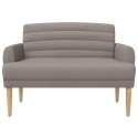 VidaXL Sofa dwuosobowa z guzikowym pikowaniem Ciemnoszary tkanina