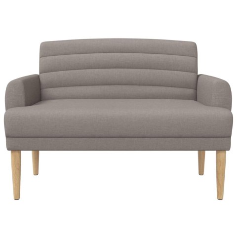 VidaXL Sofa dwuosobowa z guzikowym pikowaniem Ciemnoszary tkanina