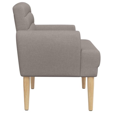 VidaXL Sofa dwuosobowa z guzikowym pikowaniem Ciemnoszary tkanina