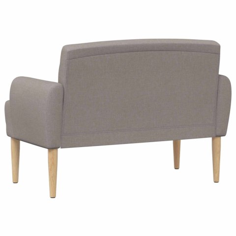 VidaXL Sofa dwuosobowa z guzikowym pikowaniem Ciemnoszary tkanina
