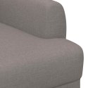 VidaXL Sofa dwuosobowa z guzikowym pikowaniem Ciemnoszary tkanina