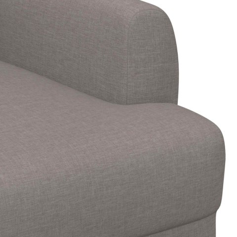 VidaXL Sofa dwuosobowa z guzikowym pikowaniem Ciemnoszary tkanina