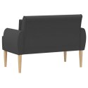 VidaXL Sofa dwuosobowa z guzikowym pikowaniem ciemnoszary Bouclé