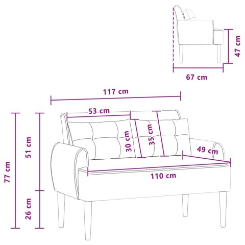 VidaXL Sofa dwuosobowa z guzikowym pikowaniem ciemnoszary Bouclé