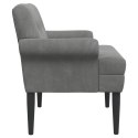 VidaXL Sofa dwuosobowa z guzikowym pikowaniem ciemnoszary Welur