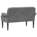 VidaXL Sofa dwuosobowa z guzikowym pikowaniem ciemnoszary Welur