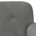 VidaXL Sofa dwuosobowa z guzikowym pikowaniem ciemnoszary Welur