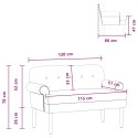 VidaXL Sofa dwuosobowa z guzikowym pikowaniem ciemnoszary Welur