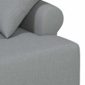 VidaXL Sofa dwuosobowa z guzikowym pikowaniem jasnoszary tkanina