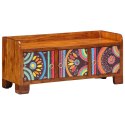 VidaXL Szafka na buty Wielokolorowe 90 x 35 x 40 cm Lite Drewno Akacji