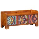 VidaXL Szafka na buty Wielokolorowe 90 x 35 x 40 cm Lite Drewno Akacji
