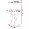 DRAPAK DLA KOTA ZE SŁUPKAMI SIZALOWYMI KREMOWY 104CM