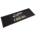 VidaXL Dywanik kuchenny z napisem Coffee, 60x180 cm, aksamitny