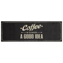 VidaXL Dywanik kuchenny z napisem Coffee, 60x180 cm, aksamitny