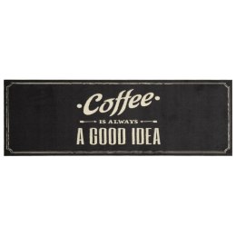 VidaXL Dywanik kuchenny z napisem Coffee, 60x180 cm, aksamitny