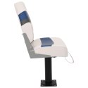 VidaXL Fotele do łodzi 2 szt., z obrotową o 360° podstawą