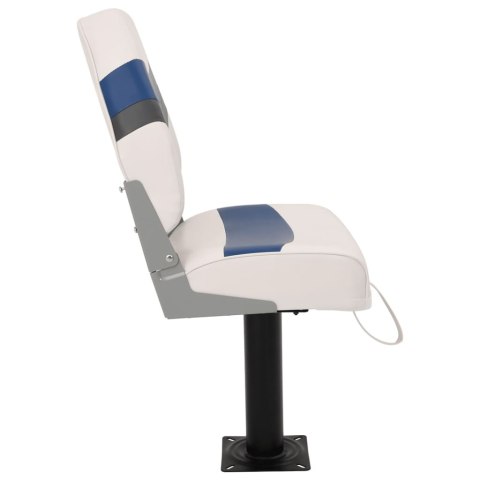 VidaXL Fotele do łodzi 2 szt., z obrotową o 360° podstawą