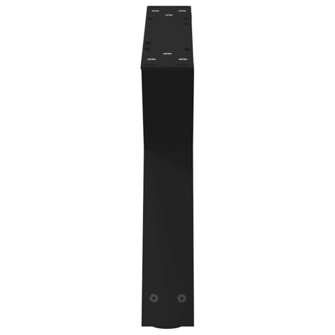 NOGI DO STOLIKA KAWOWEGO 2 SZT. CZARNE 60X(30-31,3)CM STALOWE