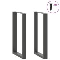 VidaXL Nogi do stołu barowego w kształcie litery U 2 szt. Antracyt 40x(90-91) cm Stal