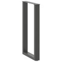 VidaXL Nogi do stołu barowego w kształcie litery U 2 szt. Antracyt 40x(90-91) cm Stal