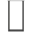 VidaXL Nogi do stołu barowego w kształcie litery U 2 szt. Antracyt 40x(90-91) cm Stal