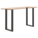 VidaXL Nogi do stołu barowego w kształcie litery U 2 szt. Antracyt 40x(90-91) cm Stal