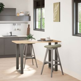 VidaXL Nogi do stołu barowego w kształcie litery U 2 szt. Antracyt 60x(90-91) cm Stal