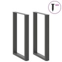 VidaXL Nogi do stołu barowego w kształcie litery U 2 szt. Antracyt 60x(90-91) cm Stal