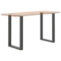 VidaXL Nogi do stołu barowego w kształcie litery U 2 szt. Antracyt 60x(90-91) cm Stal