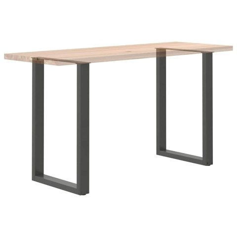 VidaXL Nogi do stołu barowego w kształcie litery U 2 szt. Antracyt 60x(90-91) cm Stal
