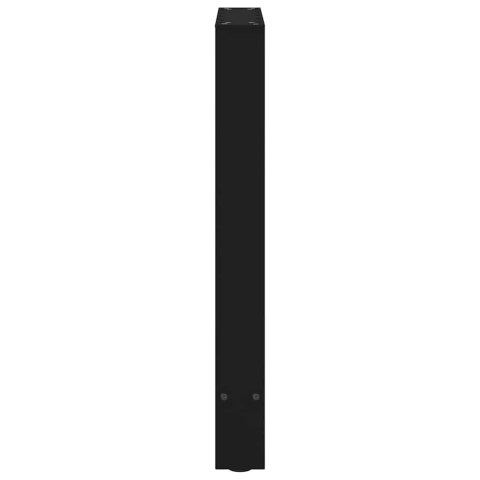 VidaXL Nogi do stołu jadalnego czarne 2 szt. 50x(72-73) cm stal
