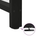 VidaXL Nogi do stołu jadalnego czarne 2 szt. 50x(72-73) cm stal