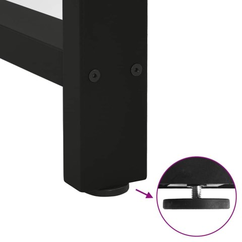 VidaXL Nogi do stołu jadalnego czarne 2 szt. 50x(72-73) cm stal