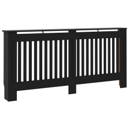 OSŁONA NA KALORYFER GRZEJNIK CZARNA 172X19X81,5CM MATERIAŁ DREWNOPOCHODNY