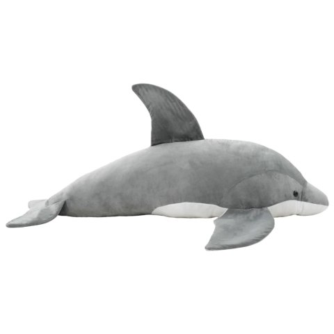 VidaXL Pluszowy delfin przytulanka, szary
