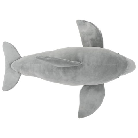 VidaXL Pluszowy delfin przytulanka, szary