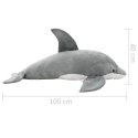 VidaXL Pluszowy delfin przytulanka, szary