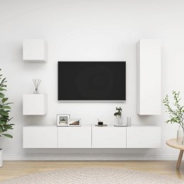 5-CZ. ZESTAW SZAFEK TV, BIAŁY, MATERIAŁ DREWNOPOCHODNY